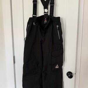 Gerry Black Snow Pants with Suspenders